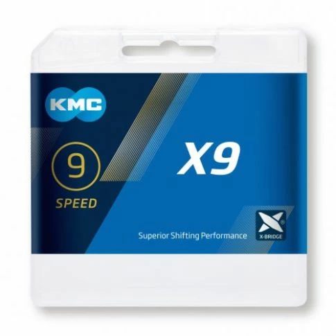 KMC X9 9sp Ketting-Zilver 1 KMC X9 9sp Ketting-Zilver