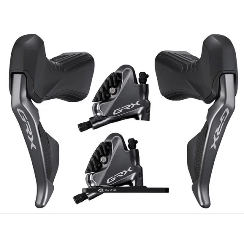Shimano GRX RX815 Di2 Disc Shifterset Incl. RX810 Remklauwen-2x11 1 Shimano GRX RX815 Di2 Disc Shifterset Incl. RX810 Remklauwen-2x11
